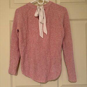 Pink Bow Back Sweater